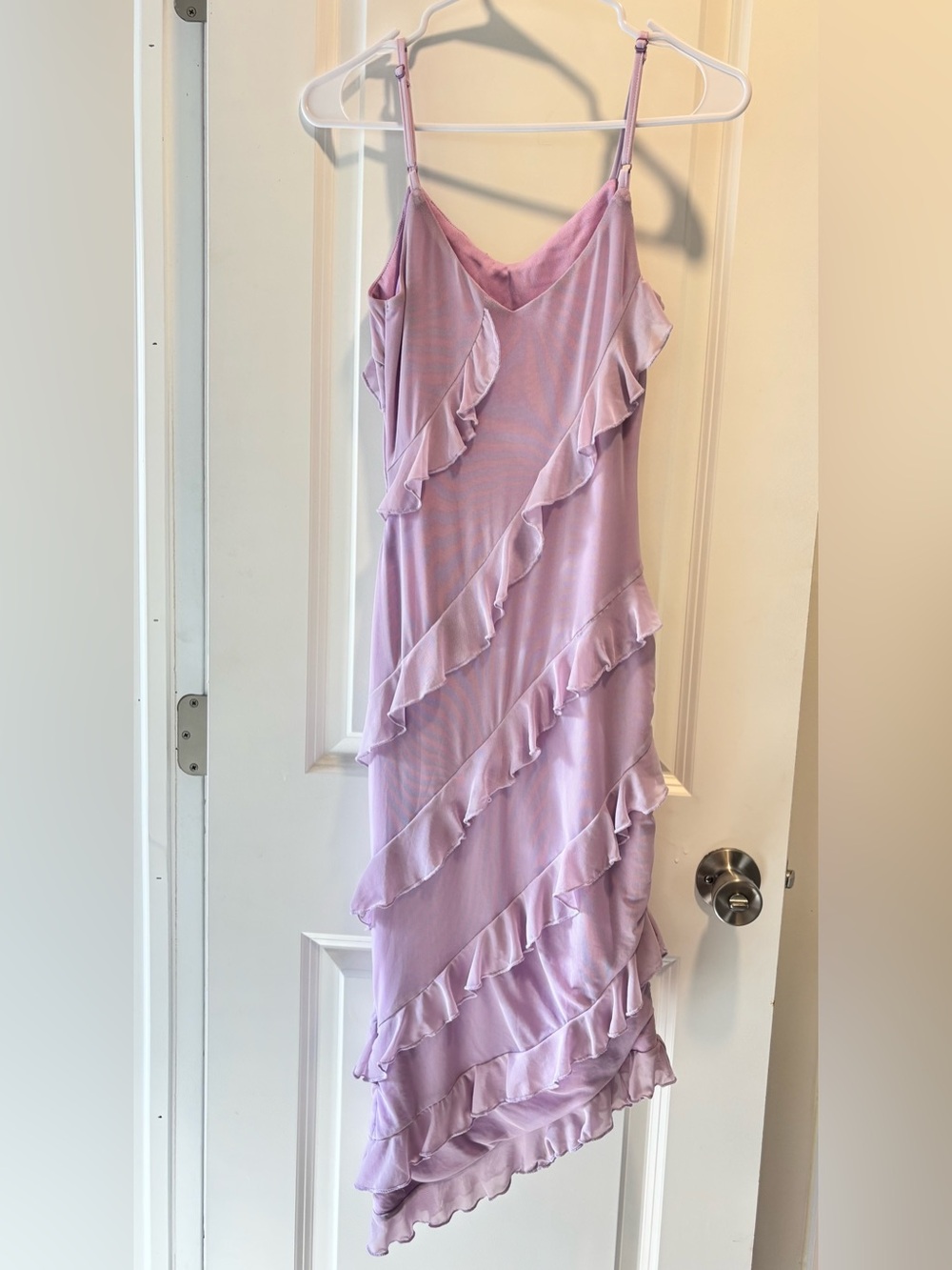 Lavender Ruffle Dress - Picture 2 of 2